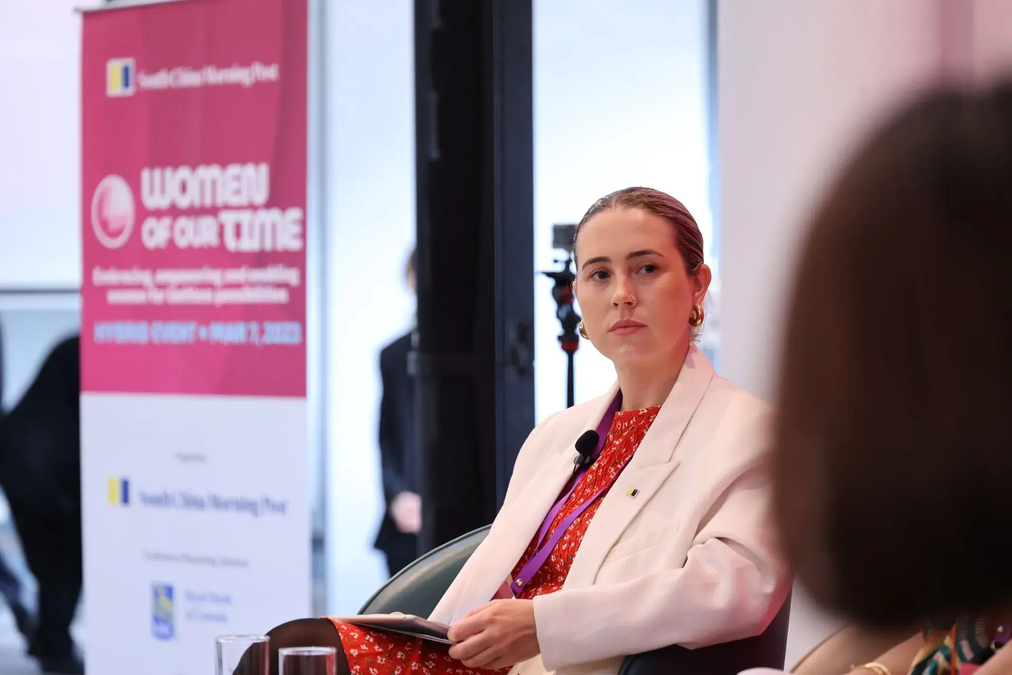 Lucy Quaggin coordination the women of time conference.